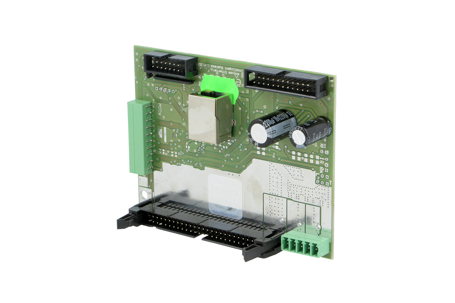 EthernetRoomManager pripravljen za uporabo stikalne plošče za namestitev (32 izhodov 230V / 16A)