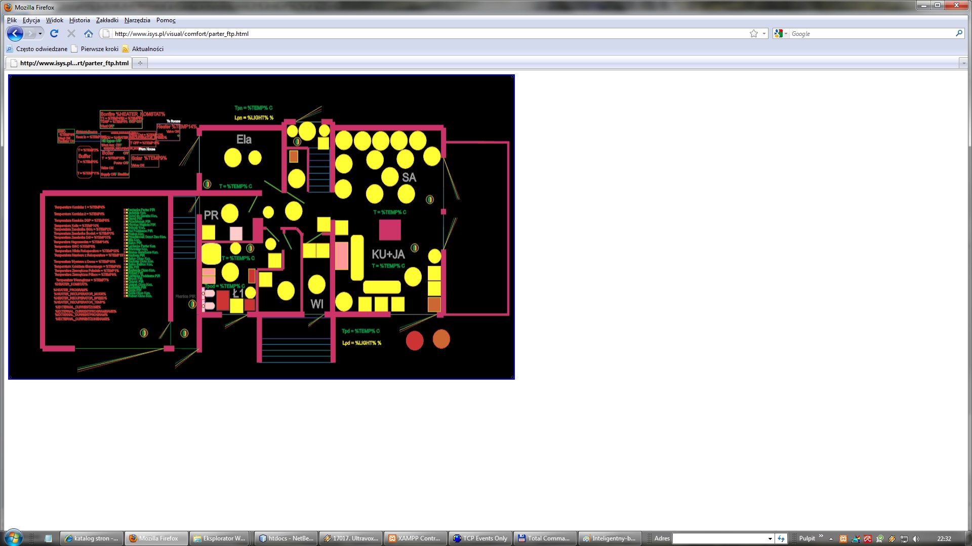 Intelligent Home eHouse - graphical control from Web browser (html maps) Intelligent Home eHouse - graphical control from Web browser (html maps)