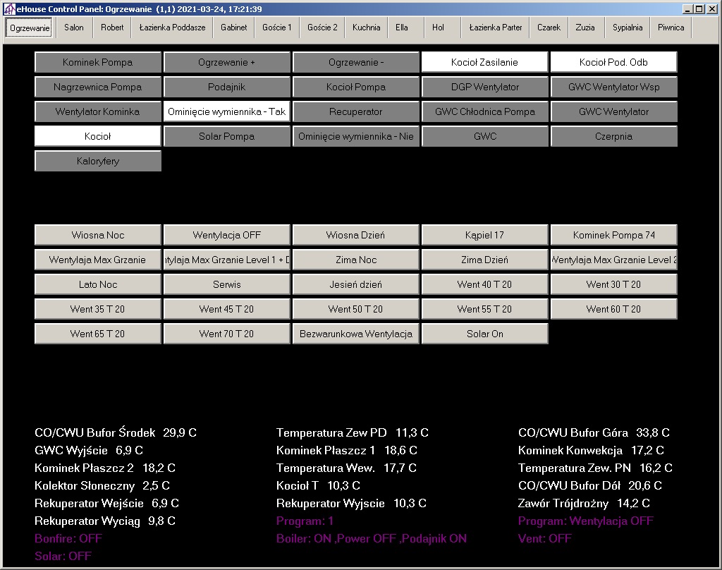 HeatManager - eHouse One Panel