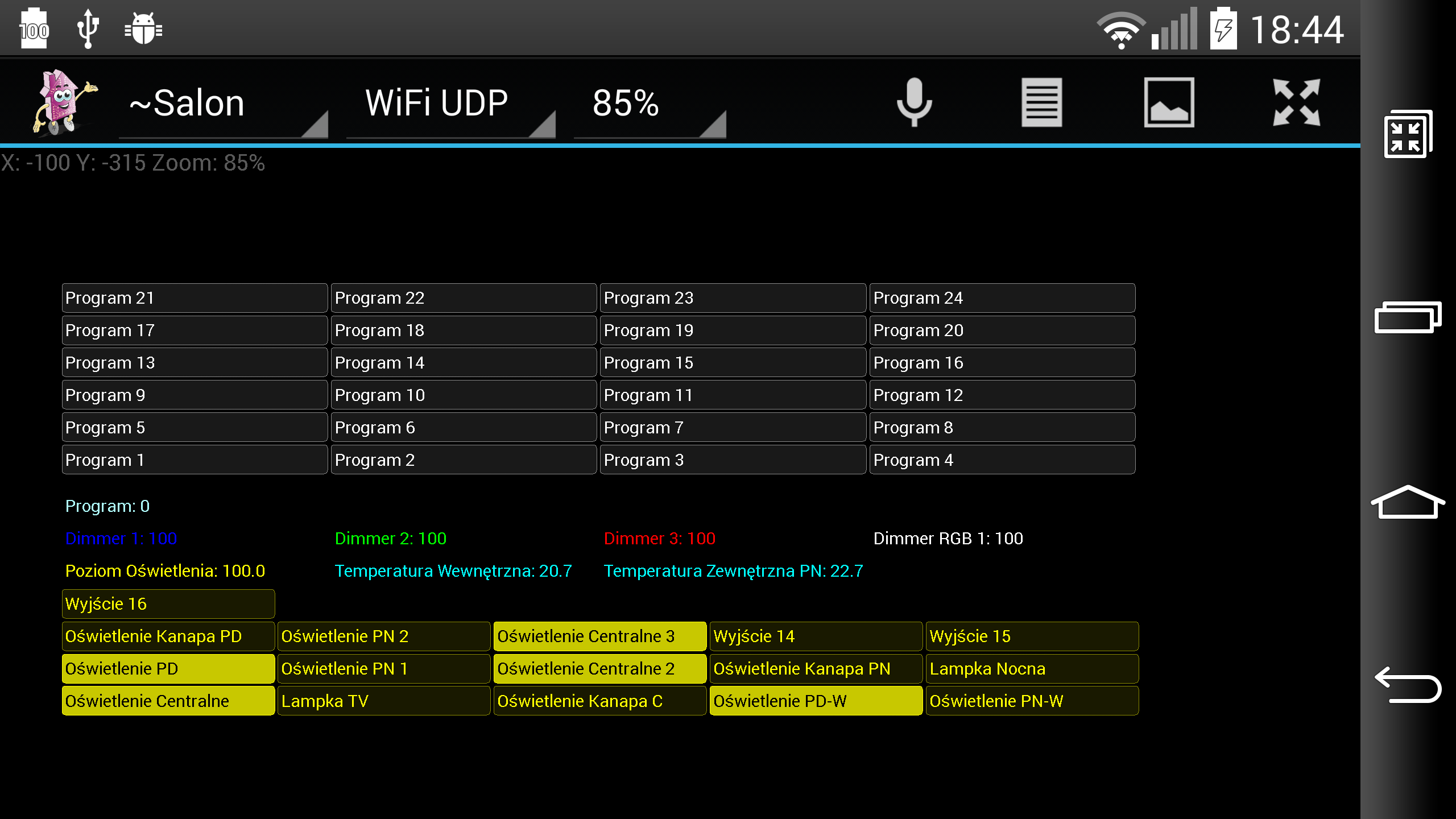 inteligentny dom ehouse sterowanie android