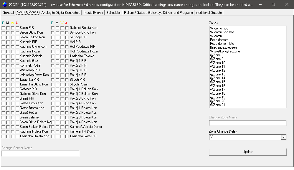 Aplicación de configuración eHouse LAN / WiFi