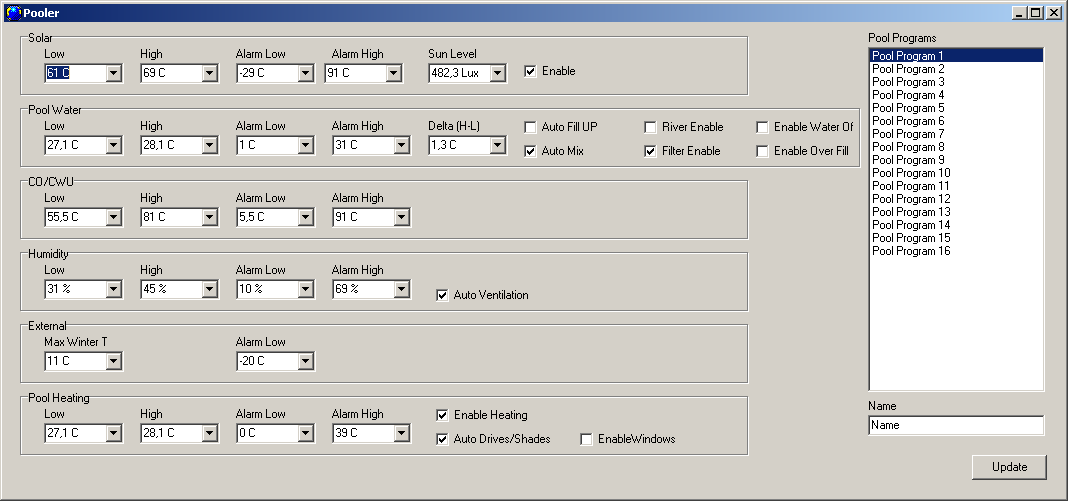 eHouse LAN / WiFi-konfigurationsapplikation