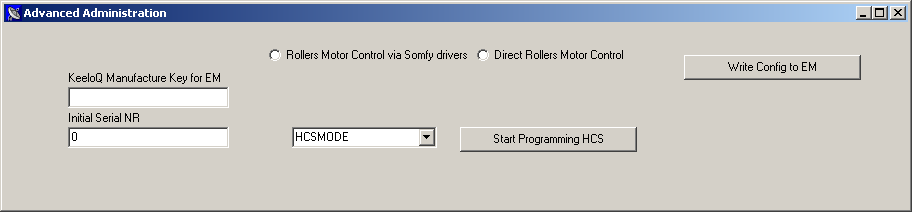 RS-eHouse unus CDLXXXV / Software CDXXII configurationis