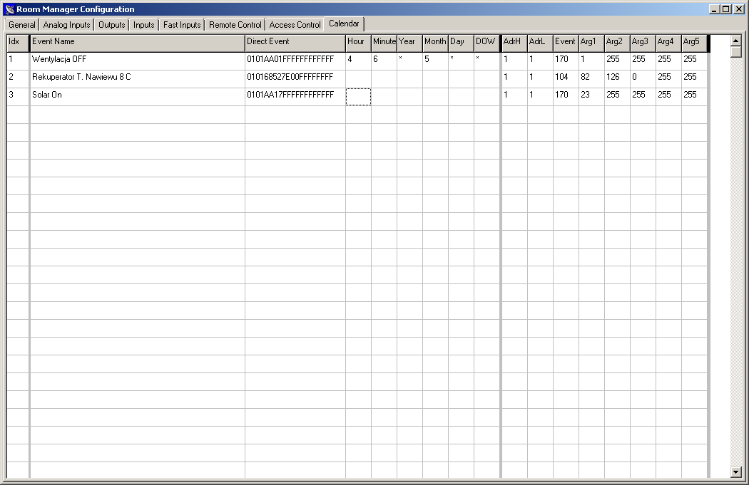 RS-eHouse unus CDLXXXV / Software CDXXII configurationis