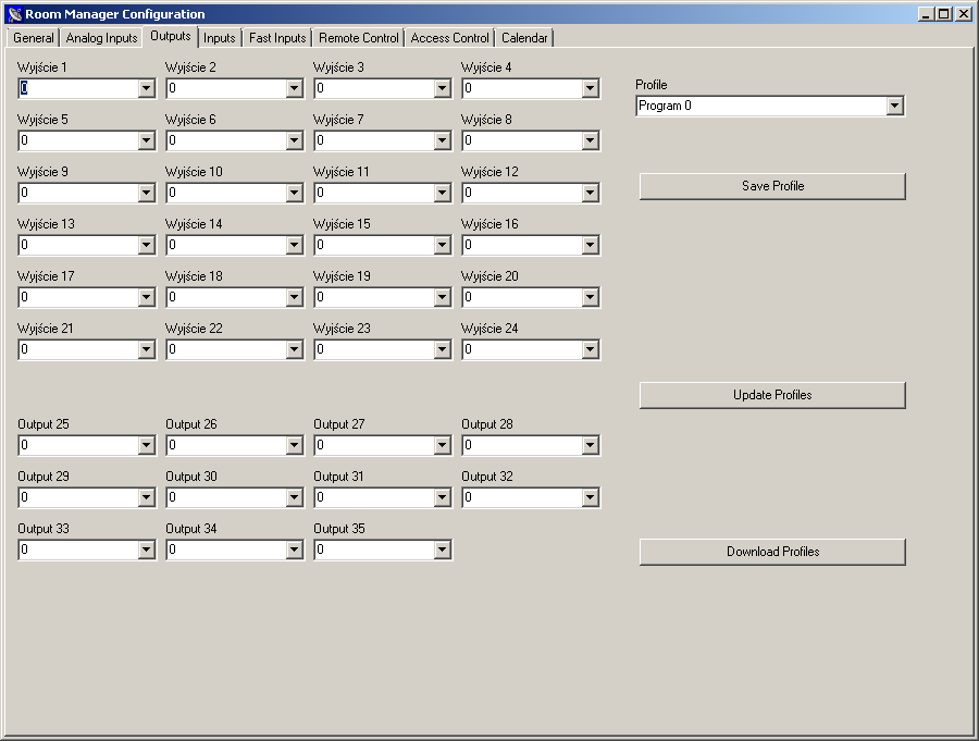 eHouse One RS-485/422 Programu ya Usanidi